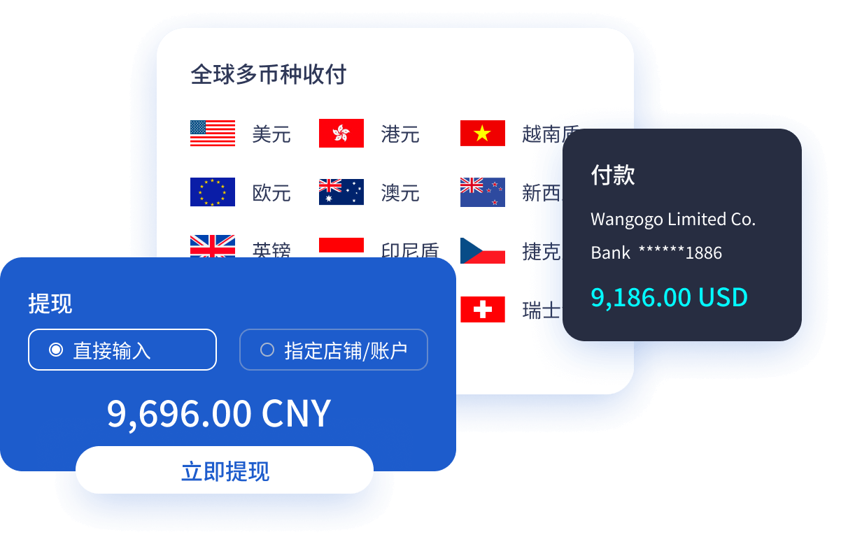 国际跨境平台收付款、VAT付款、外汇余额支付